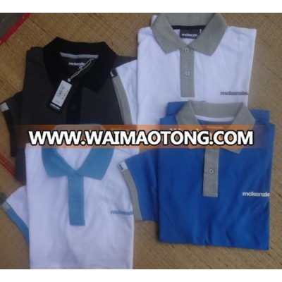 100% cotton knited solid dyed blank Polo shirts